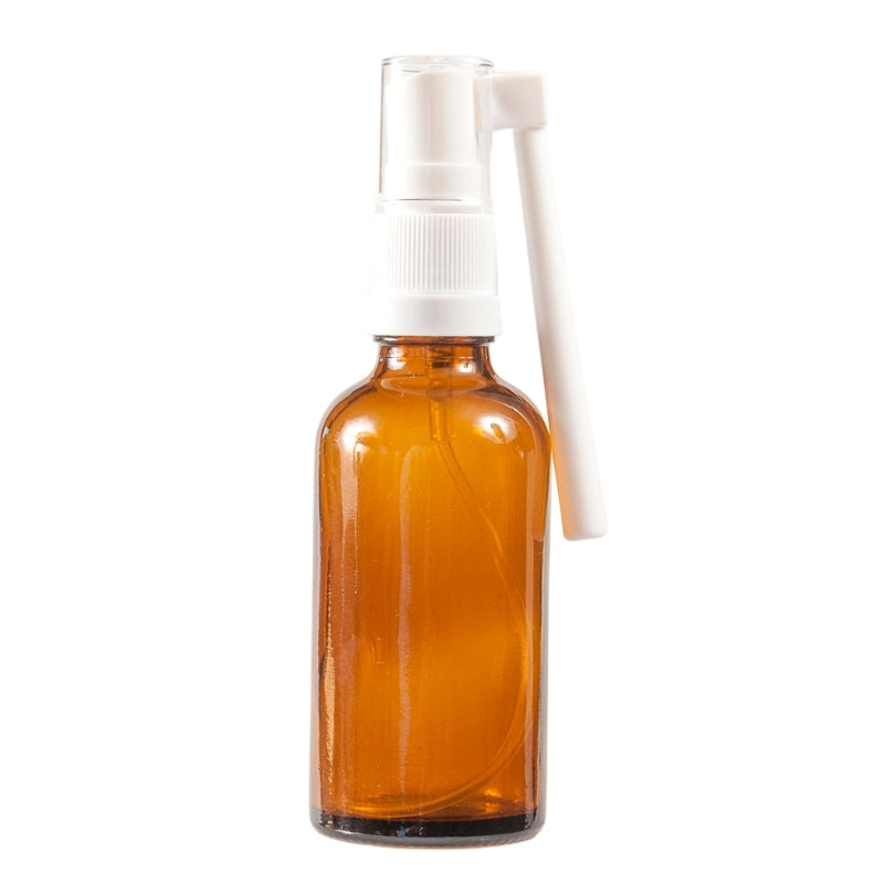 50ml Amber Glass Aromatherapy Bottle with Throat Sprayer (18/65)