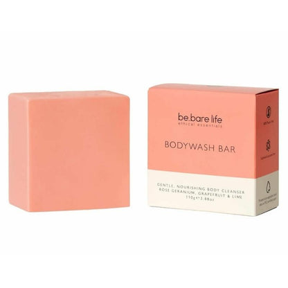 Be Bare Life Bodywash Bar - Rose Geranium, Grapefruit & Lime