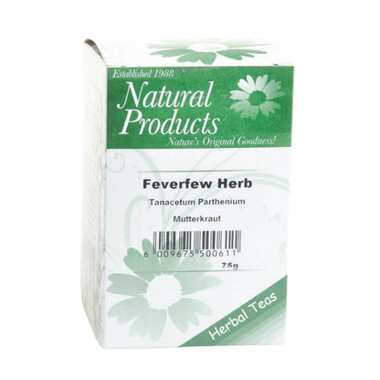 Dried Feverfew Herb Cut (Tanecetum parthenium)