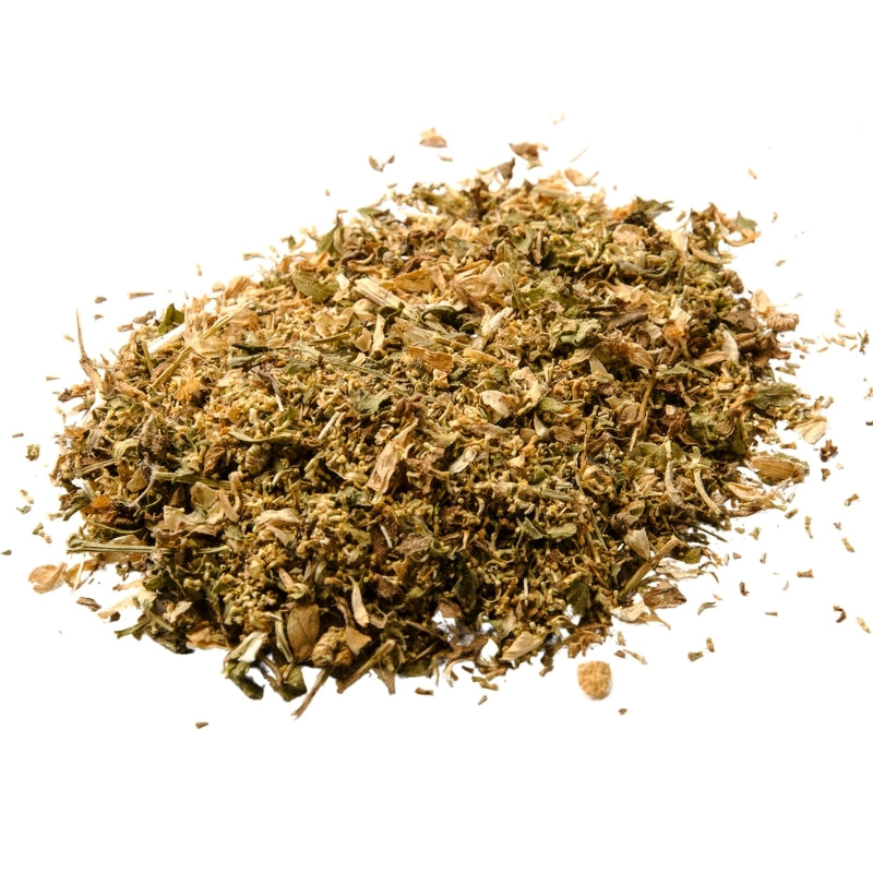 Dried Feverfew Herb Cut (Tanecetum parthenium)