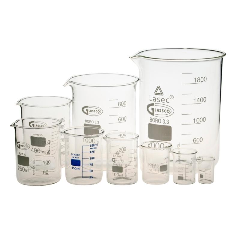 Graduated Beaker Types Graduated Glass Beakers – Essentially Natural