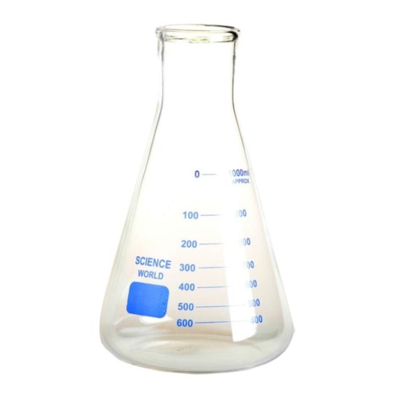 Glass Erlenmeyer Flask (Wide Neck) - Essentially Natural