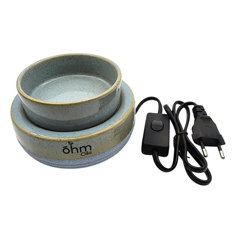 Ohm Electric Blue & Tan Wax Melter