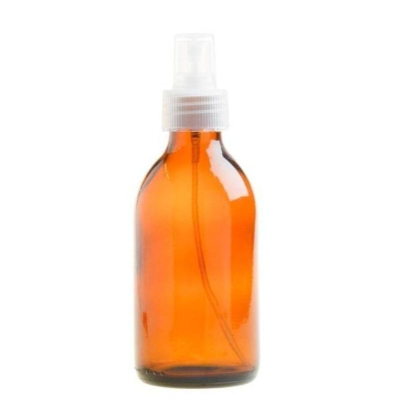 200ml Amber Glass Generic Bottle with Atomiser Spray - Natural (28/410) - Essentially Natural