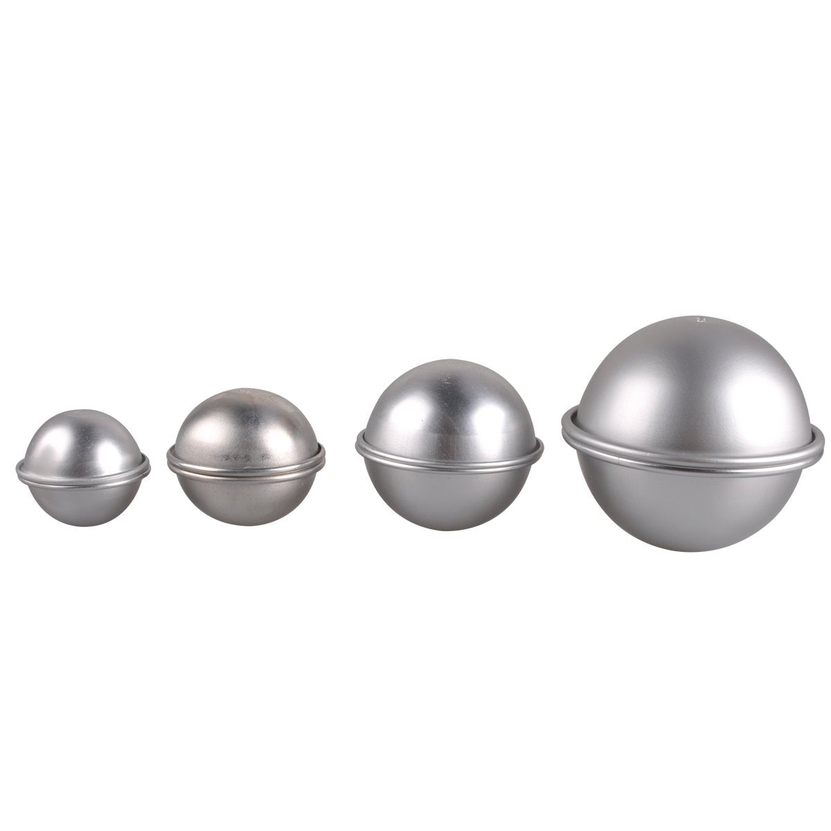 8 Sets Badebomben-Formen Aus Alu | DIY Gießformen Für Runde Badekugeln 45–65 Mm