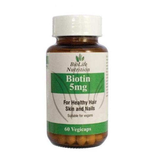 Biolife Biotin 5mg - Essentially Natural
